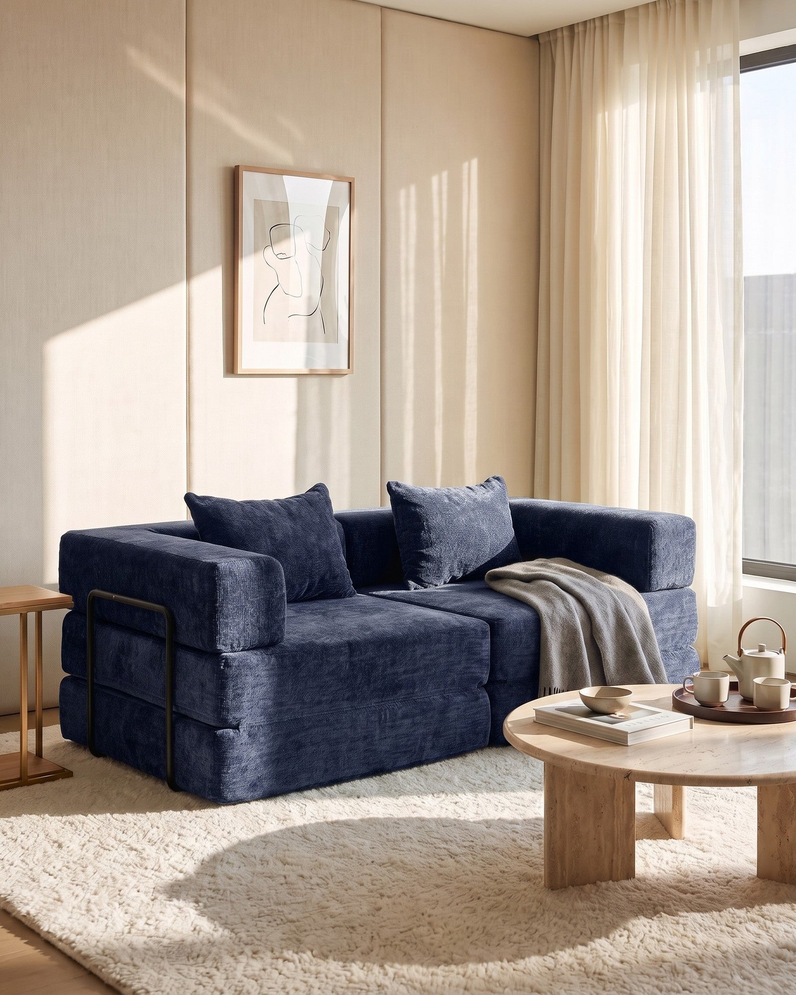 Floor Sofas & Floor Couches in a living room