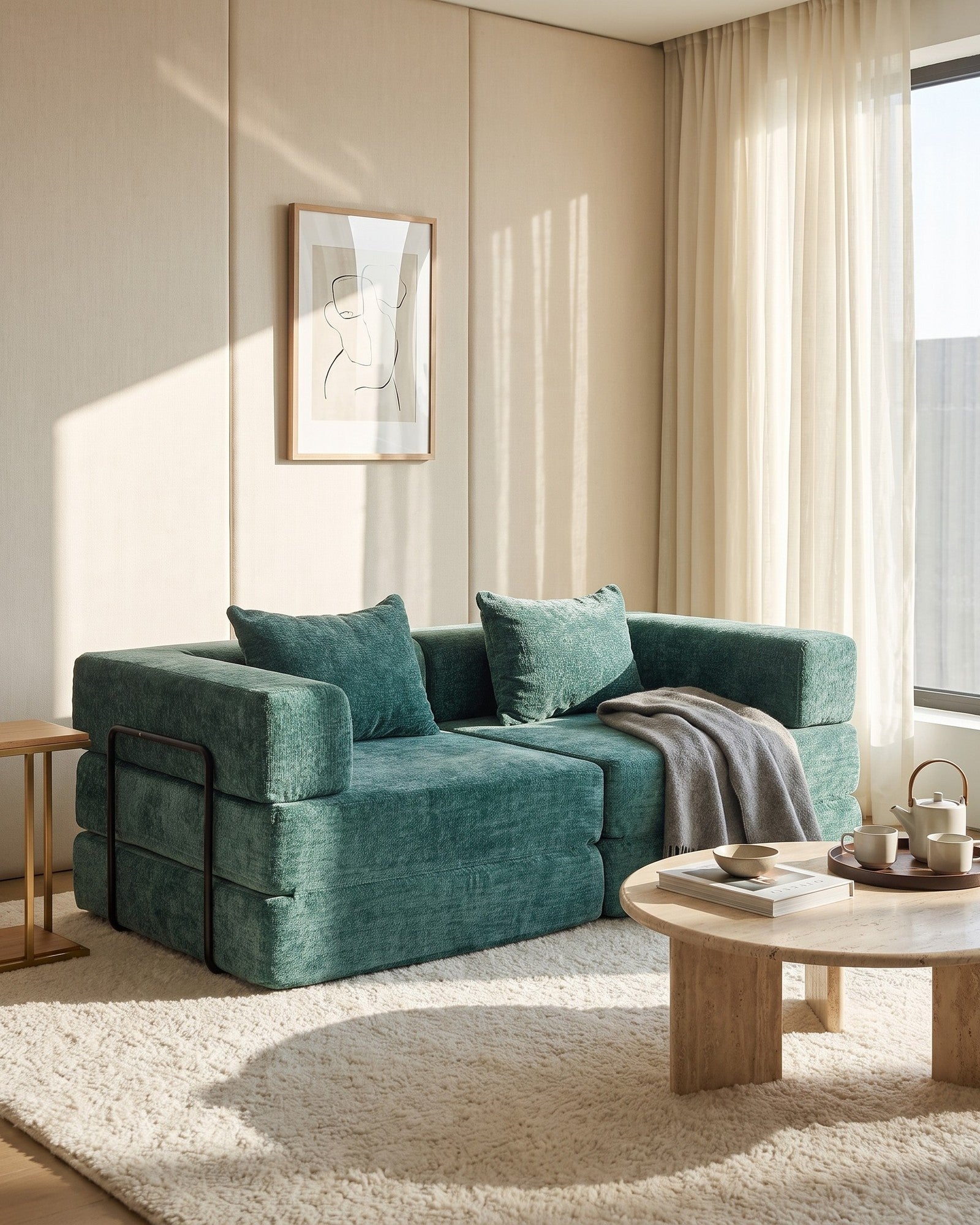 Loveseat Sofa Beds in a living room