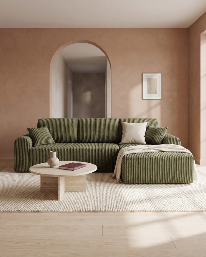 L-Shaped Sectionals with Chaise