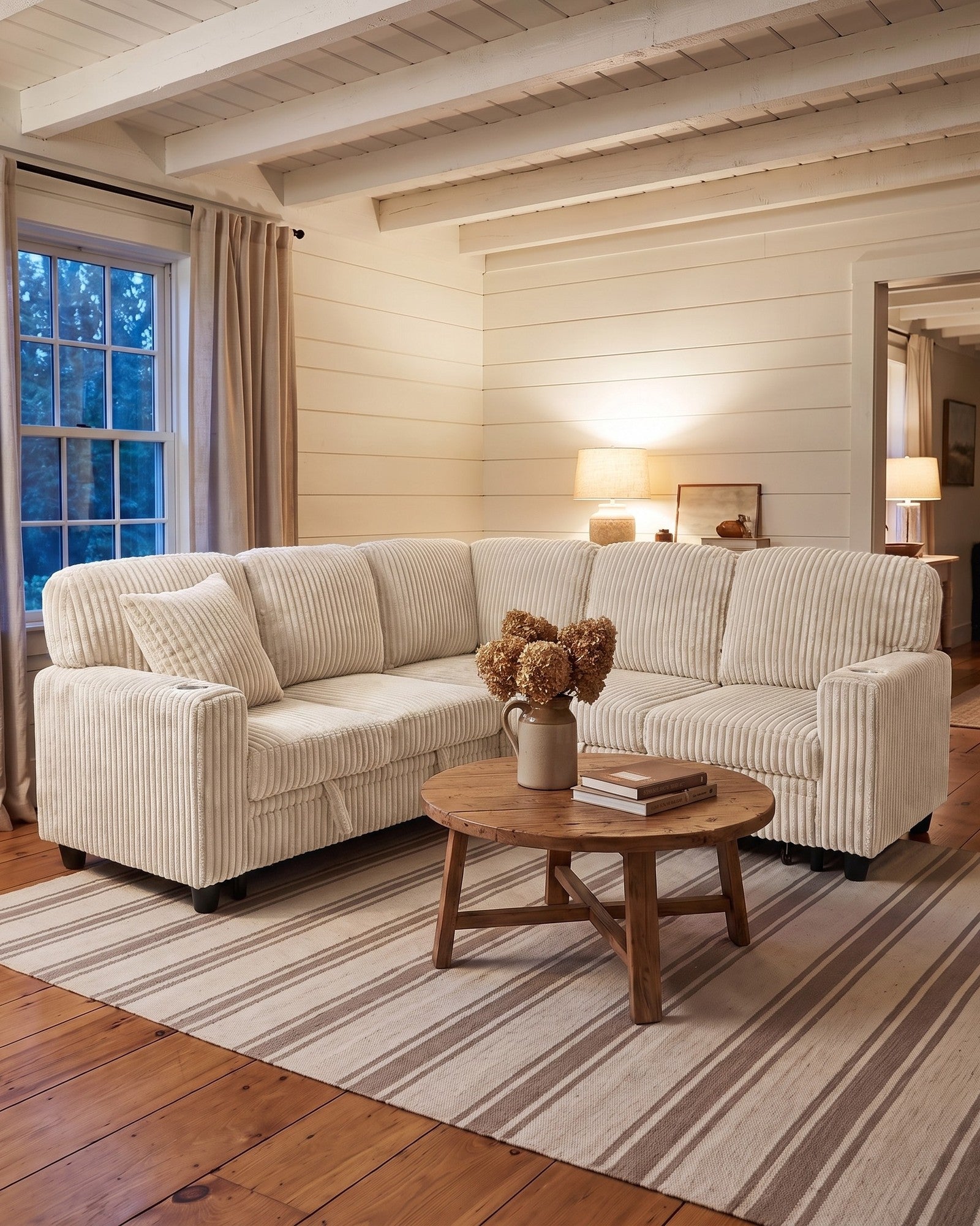 Sleeper Sectionals & L-Shaped Sofa Beds in a living room