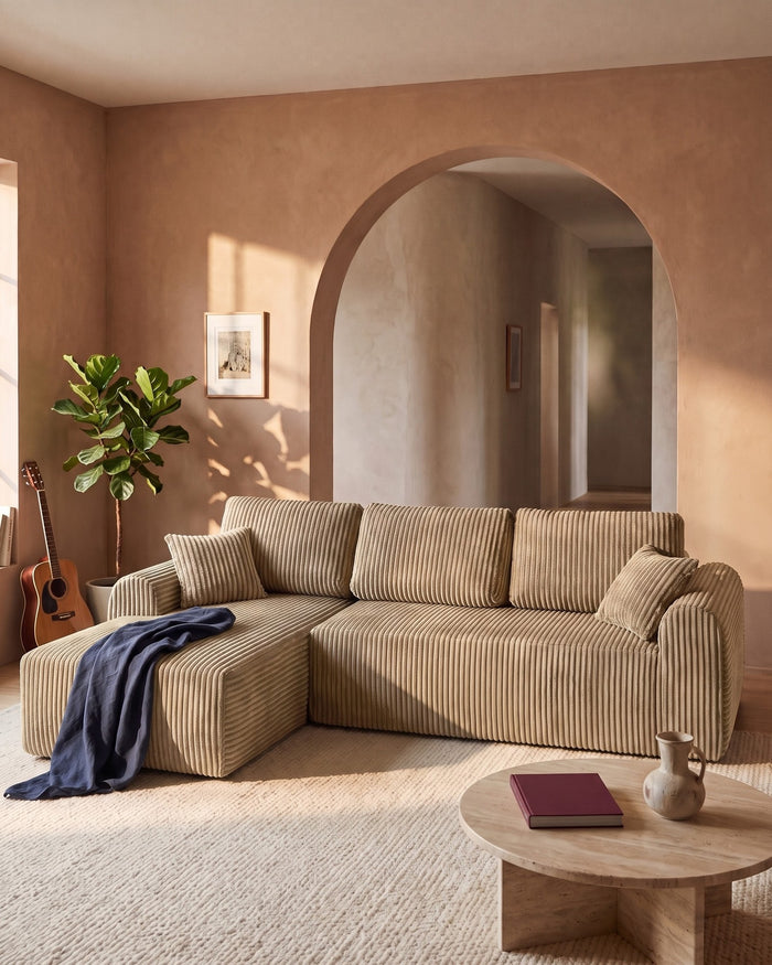 Cream & Beige Cloud Couches