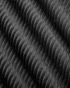 Modular Sofa with Reversible Ottoman, 4 Seats in Black, fabric close-up [c:black] [r:detail]