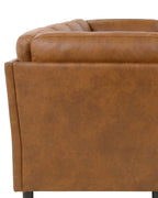 Modular U-Shaped Sectional with Two Ottomans, 6 Pieces in Light Brown, fabric close-up [c:lightbrown] [r:detail]