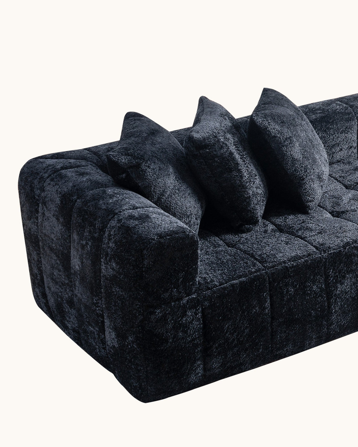 Textured Cloud L-Shaped Sectional with Chaise